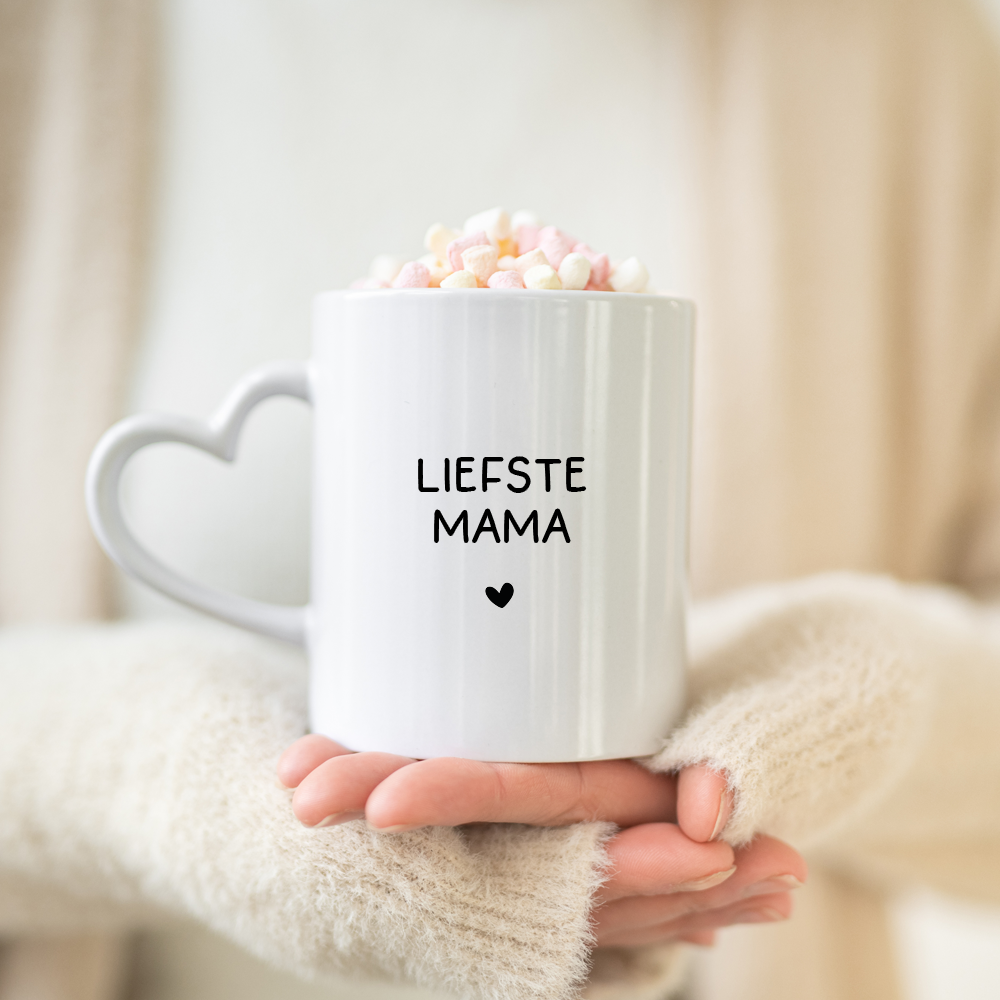 Label2X B.V. Mok hart liefste mama Mok hart liefste mama woonaccessoires homedecoratie