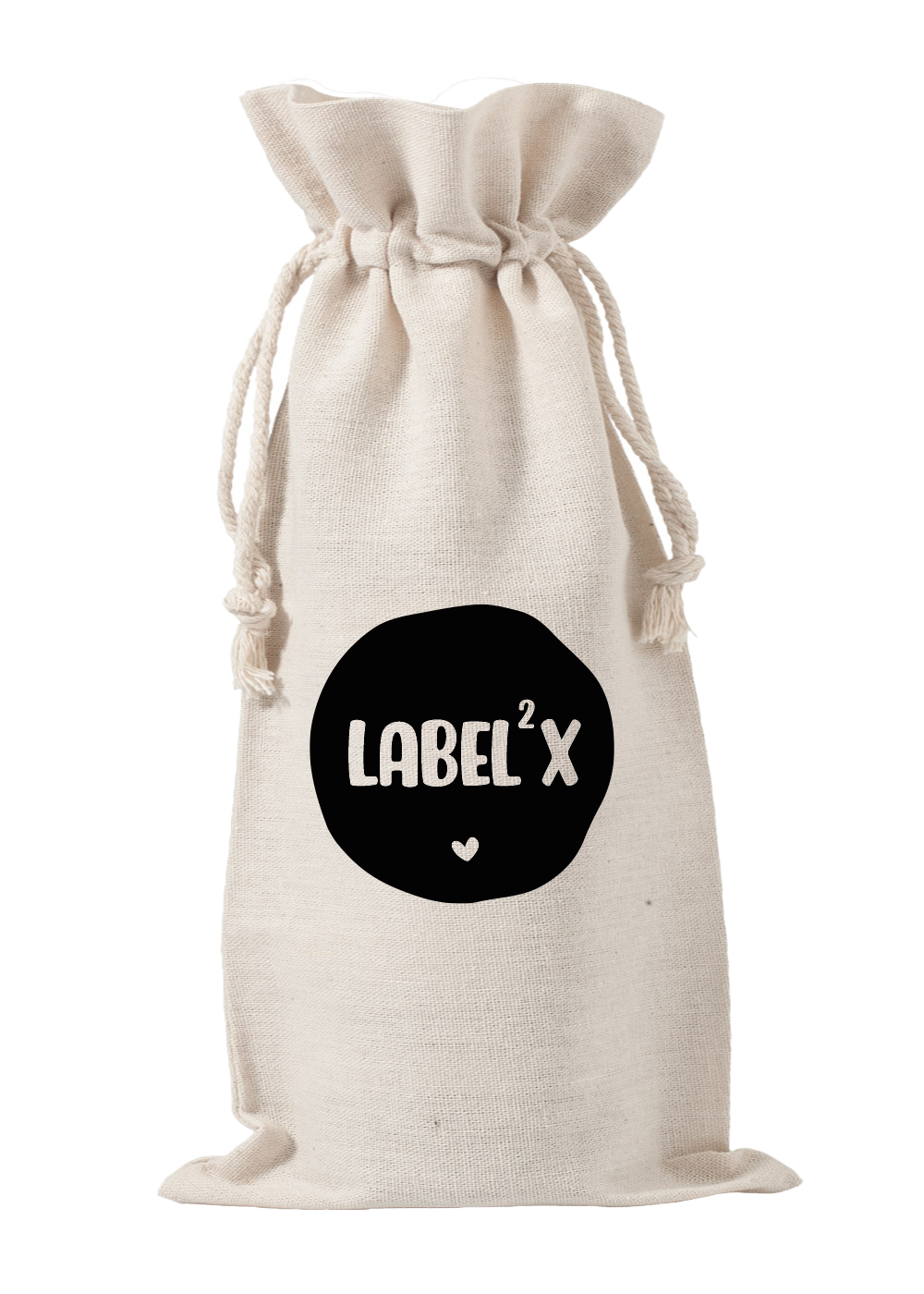 Label2X B.V. Wijnzak met eigen logo (10st) woonaccessoires homedecoratie