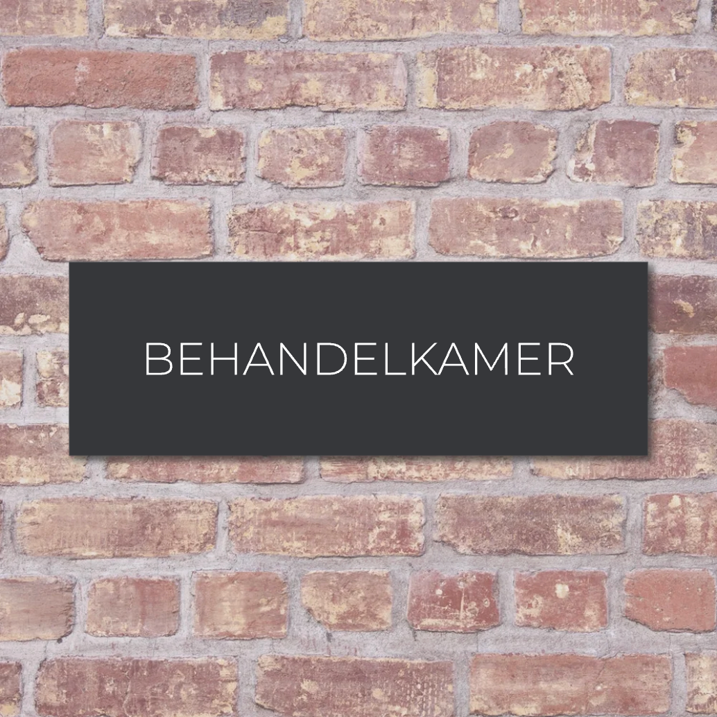 Label2X deurbordje bedrijf Behandelkamer 6090352063000 Behandelkamer woonaccessoires homedecoratie