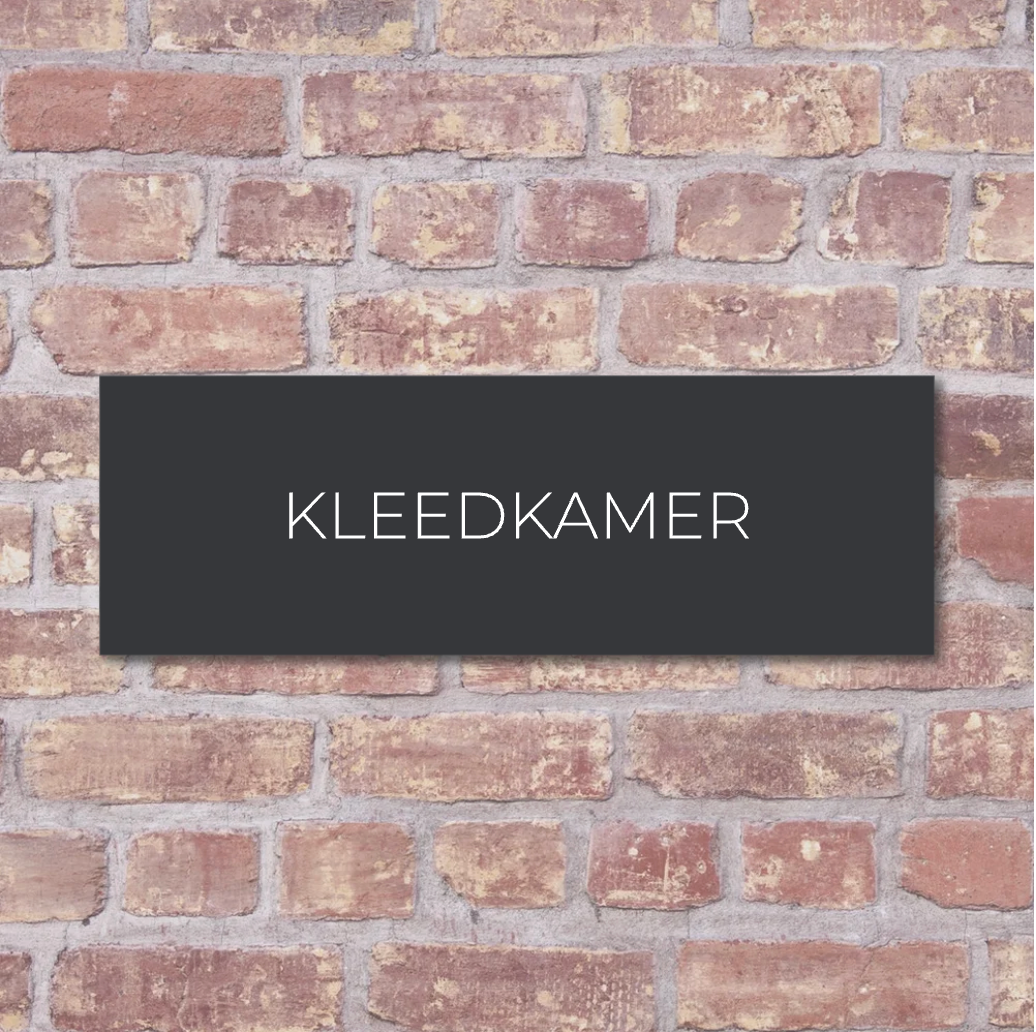 Label2X deurbordje bedrijf Kleedkamer 6090352063000 Kleedkamer woonaccessoires homedecoratie