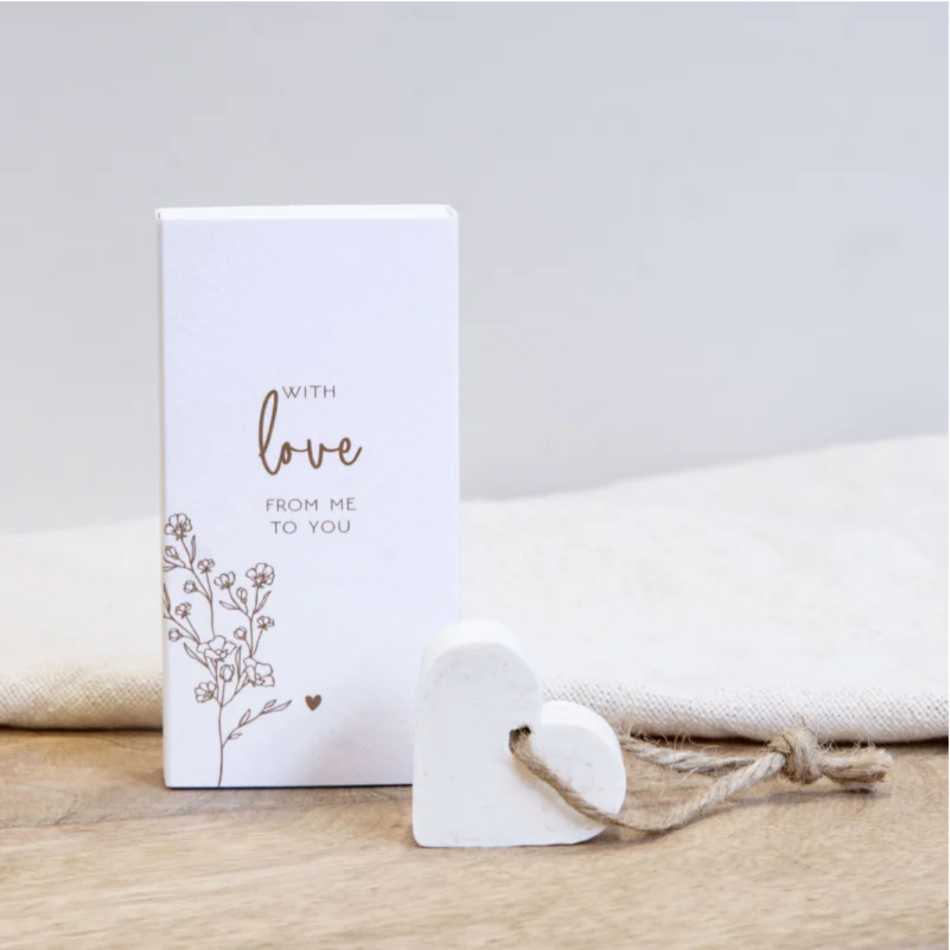 Label2X Mini giftbox met zeephartje with love from me to you woonaccessoires homedecoratie