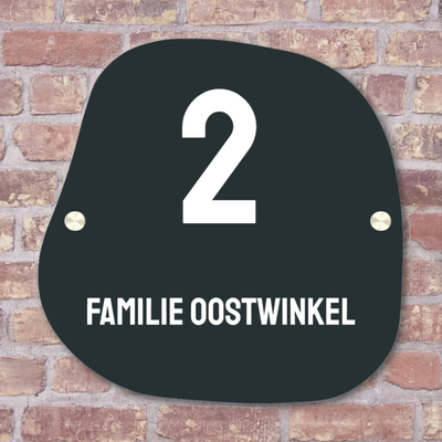 Label2X Naambordje organisch Naambordje voordeur ostuni woonaccessoires homedecoratie