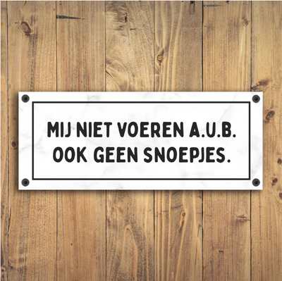 Label2X Paardenstalbordje met eigen tekst woonaccessoires homedecoratie