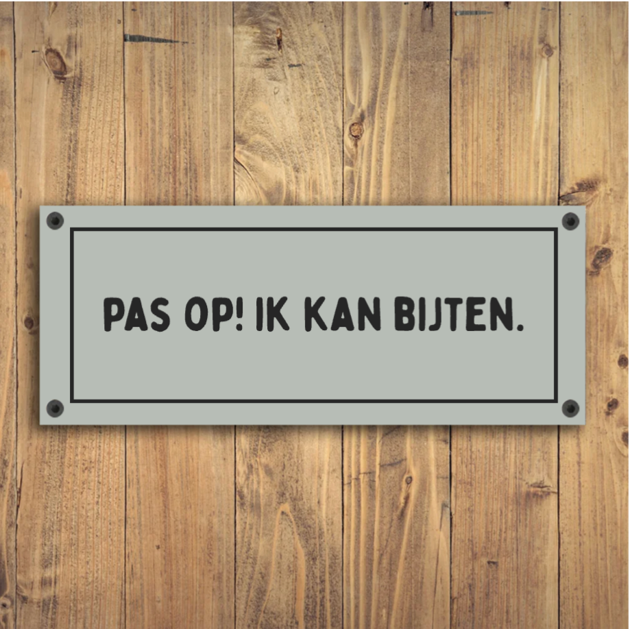 Label2X Paardenstalbordje met eigen tekst woonaccessoires homedecoratie