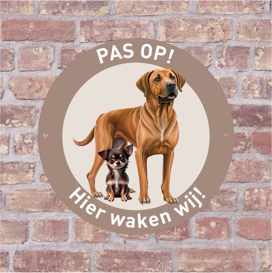 Label2X Pas op! Hier waak ik Pas op! Hier waak ik woonaccessoires homedecoratie