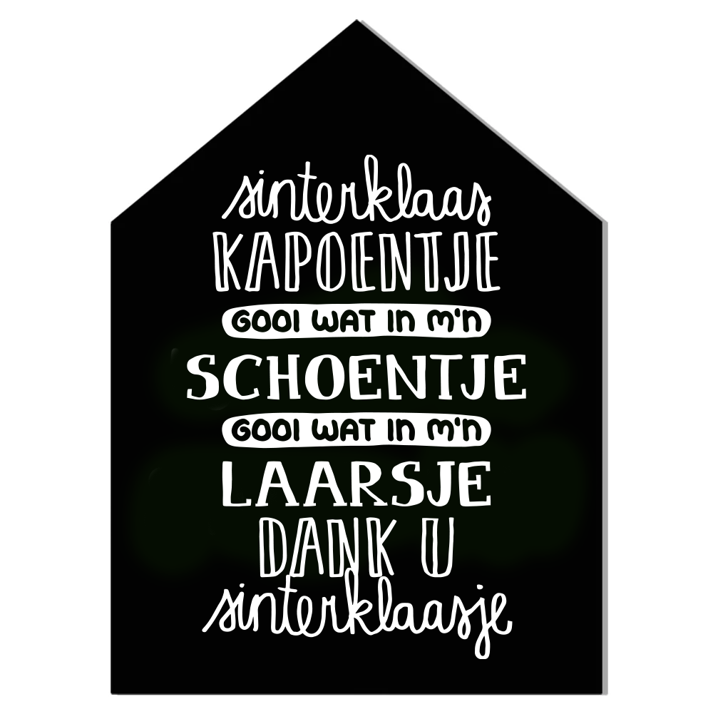 Label2X Sinterklaas Sinthuisje sinterklaas kapoentje woonaccessoires homedecoratie