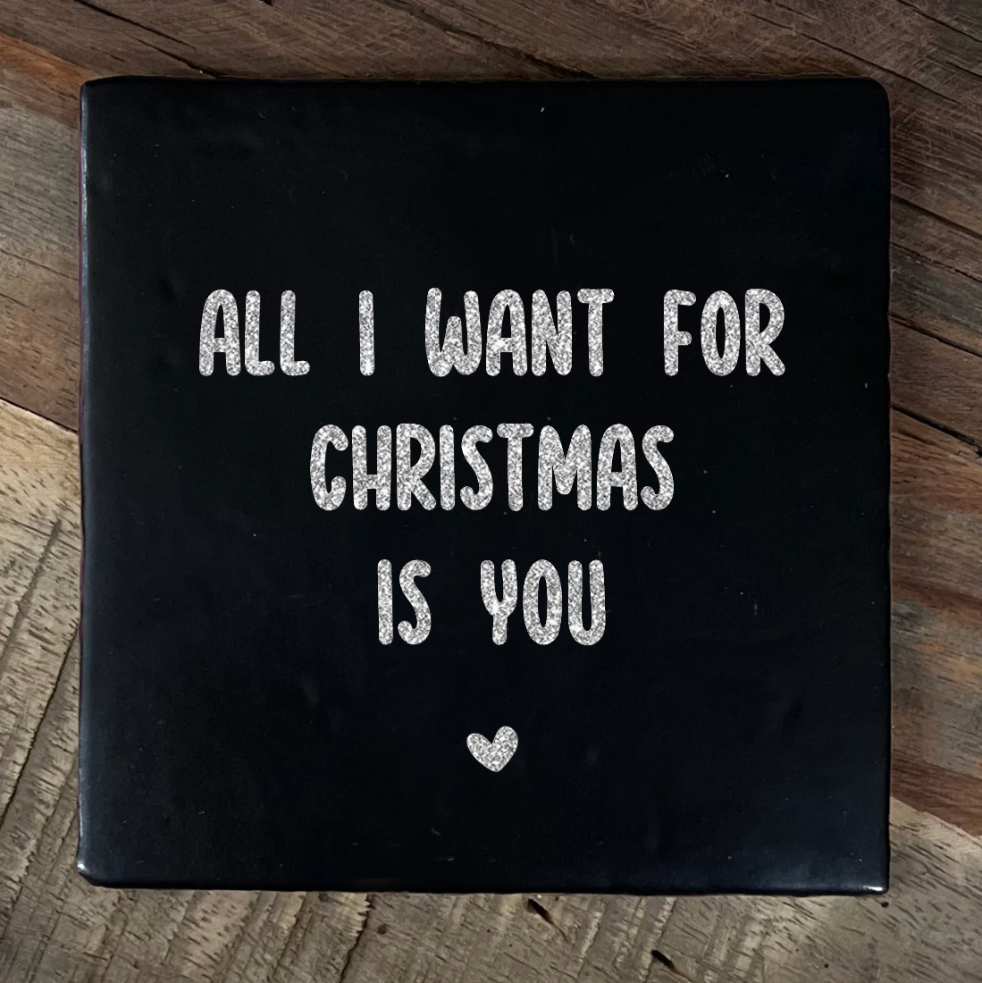 Label2X Tegeltje all i want for christmas is you woonaccessoires homedecoratie