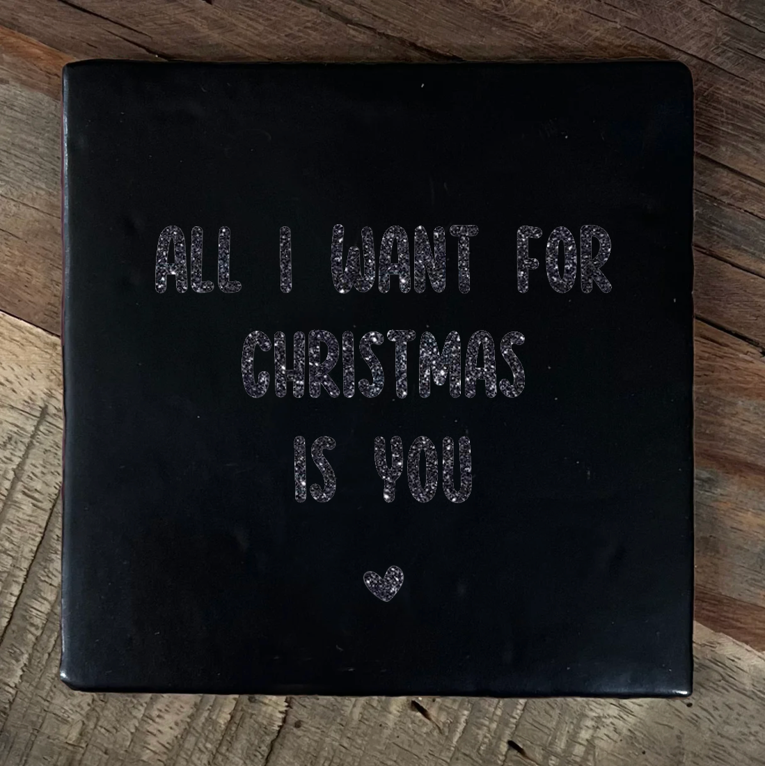 Label2X Tegeltje all i want for christmas is you woonaccessoires homedecoratie