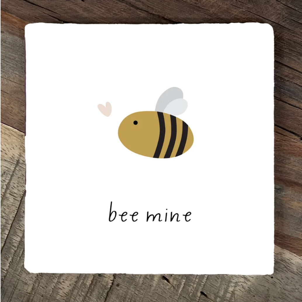 Label2X Tegeltje bee mine Tegeltje bee mine woonaccessoires homedecoratie