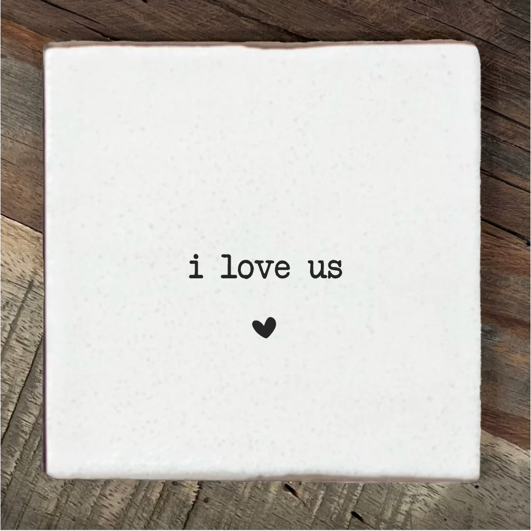 Label2X Tegeltje i love us Tegeltje i love us woonaccessoires homedecoratie