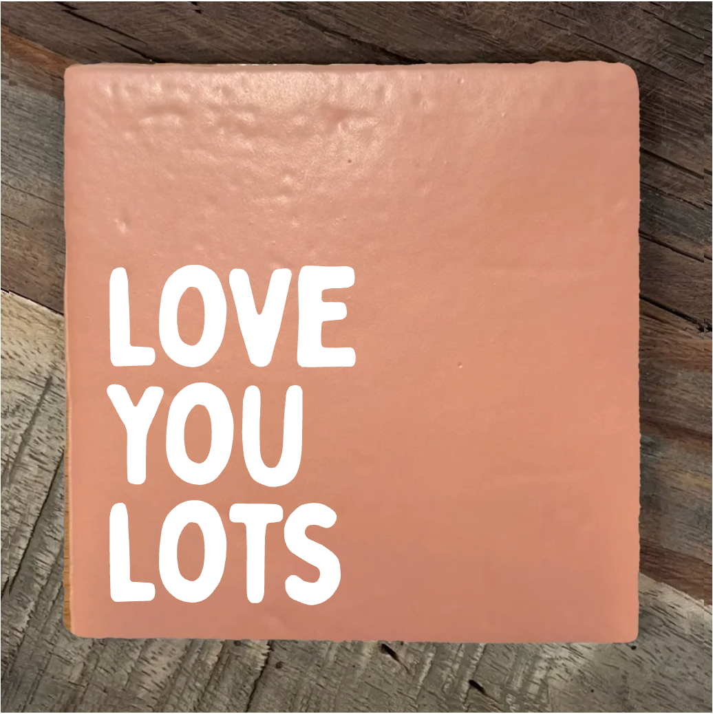 Label2X Tegeltje love you lots Tegeltje love you lots woonaccessoires homedecoratie