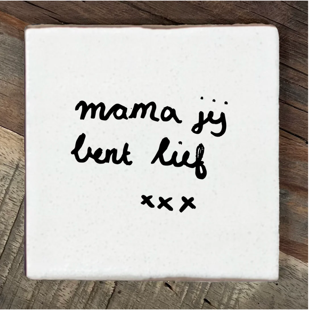 Label2X Tegeltje met eigen handschrift Tegeltje met eigen handschrift woonaccessoires homedecoratie