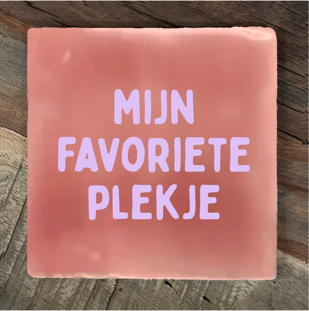 Label2X Tegeltje mijn favoriete plekje Tegeltje mijn favoriete plekje woonaccessoires homedecoratie