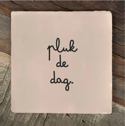 Label2X Tegeltje pluk de dag Tegeltje pluk de dag woonaccessoires homedecoratie