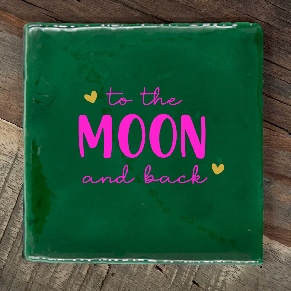 Label2X Tegeltje to the moon and back woonaccessoires homedecoratie