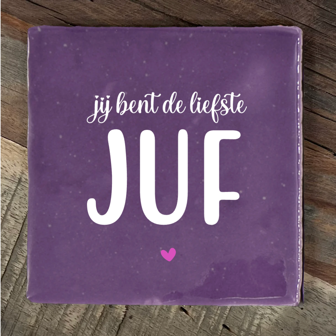 Label2X Tegeltje voor de liefste juf woonaccessoires homedecoratie