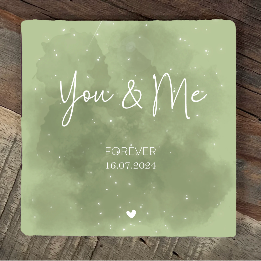 Label2X Tegeltje you and me woonaccessoires homedecoratie