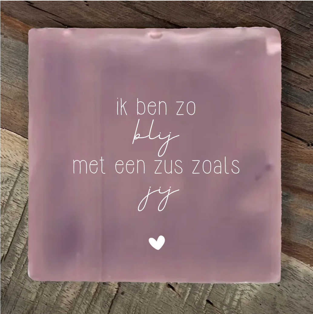 Label2X Tegeltje zo blij Tegeltje zo blij woonaccessoires homedecoratie