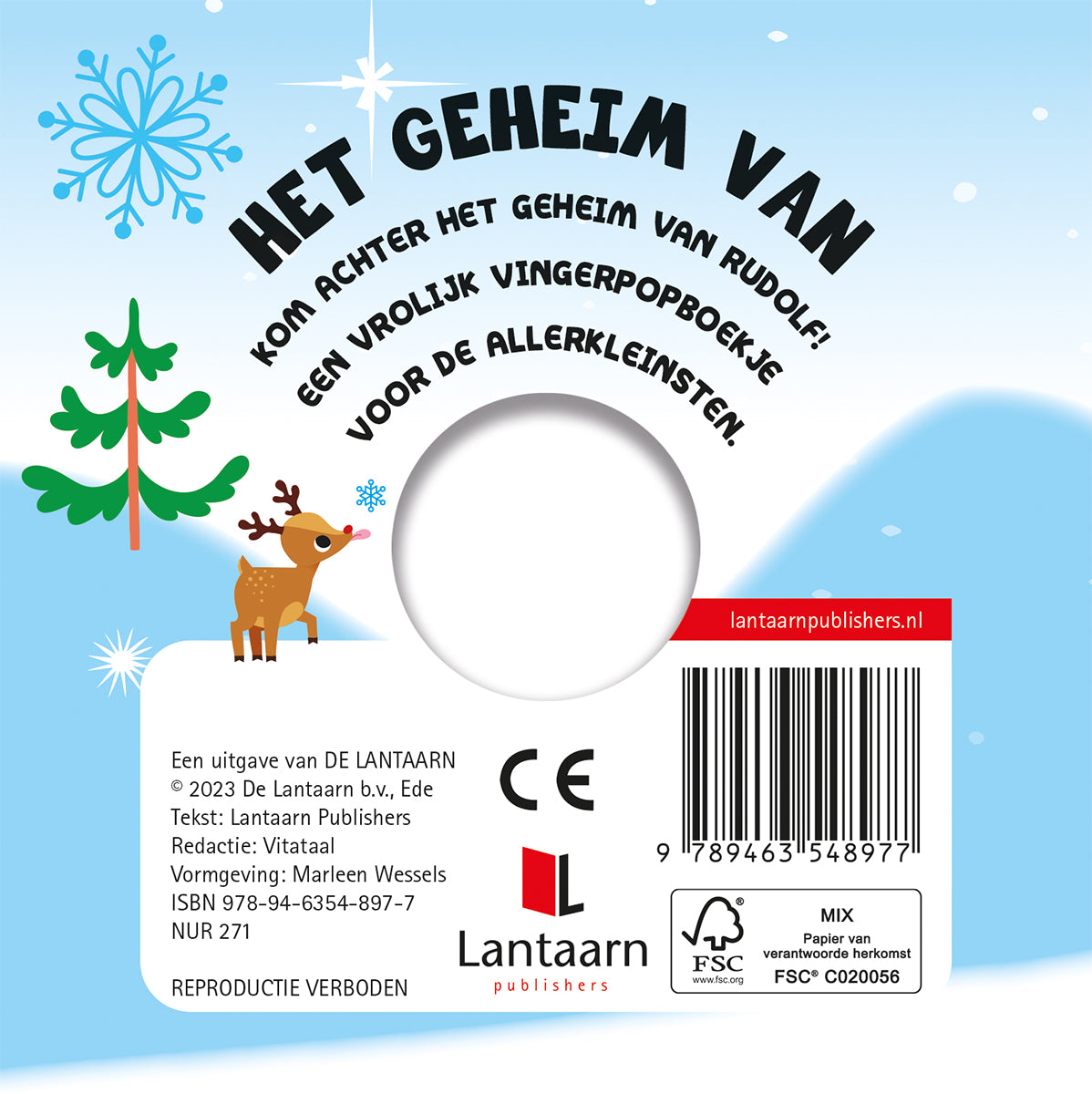 Lantaarn Publishers Kinderboeken Het geheim van rendier Rudolf 9789463548977 woonaccessoires homedecoratie