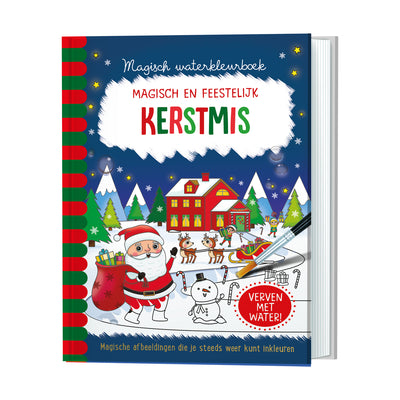 Lantaarn Publishers Kinderboeken Magisch waterkleurboek Kerstmis 9789463547550 woonaccessoires homedecoratie