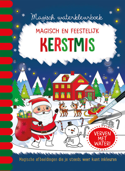 Lantaarn Publishers Kinderboeken Magisch waterkleurboek Kerstmis 9789463547550 woonaccessoires homedecoratie