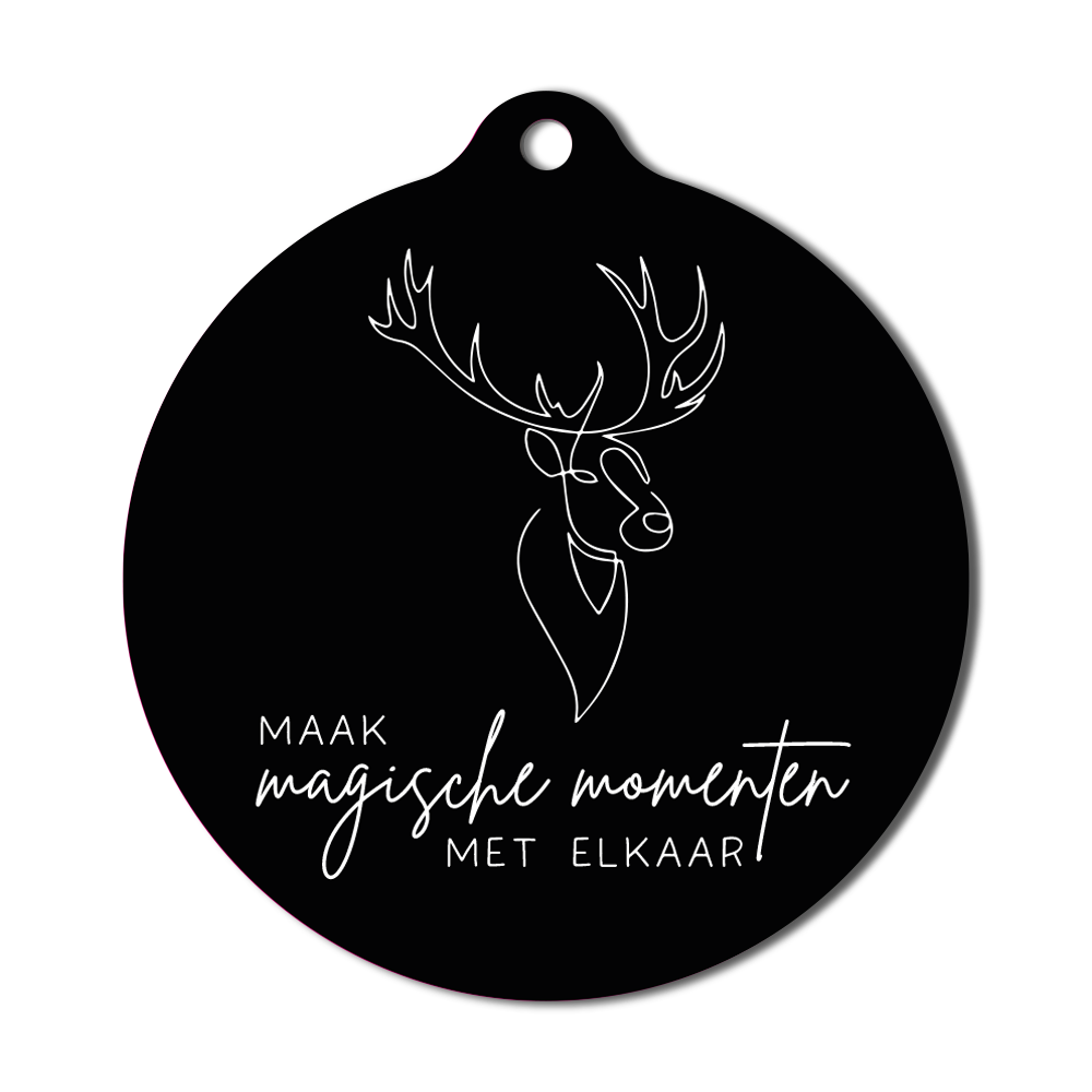 Label2X Kerstmis Kersthanger maak magische momenten zwart