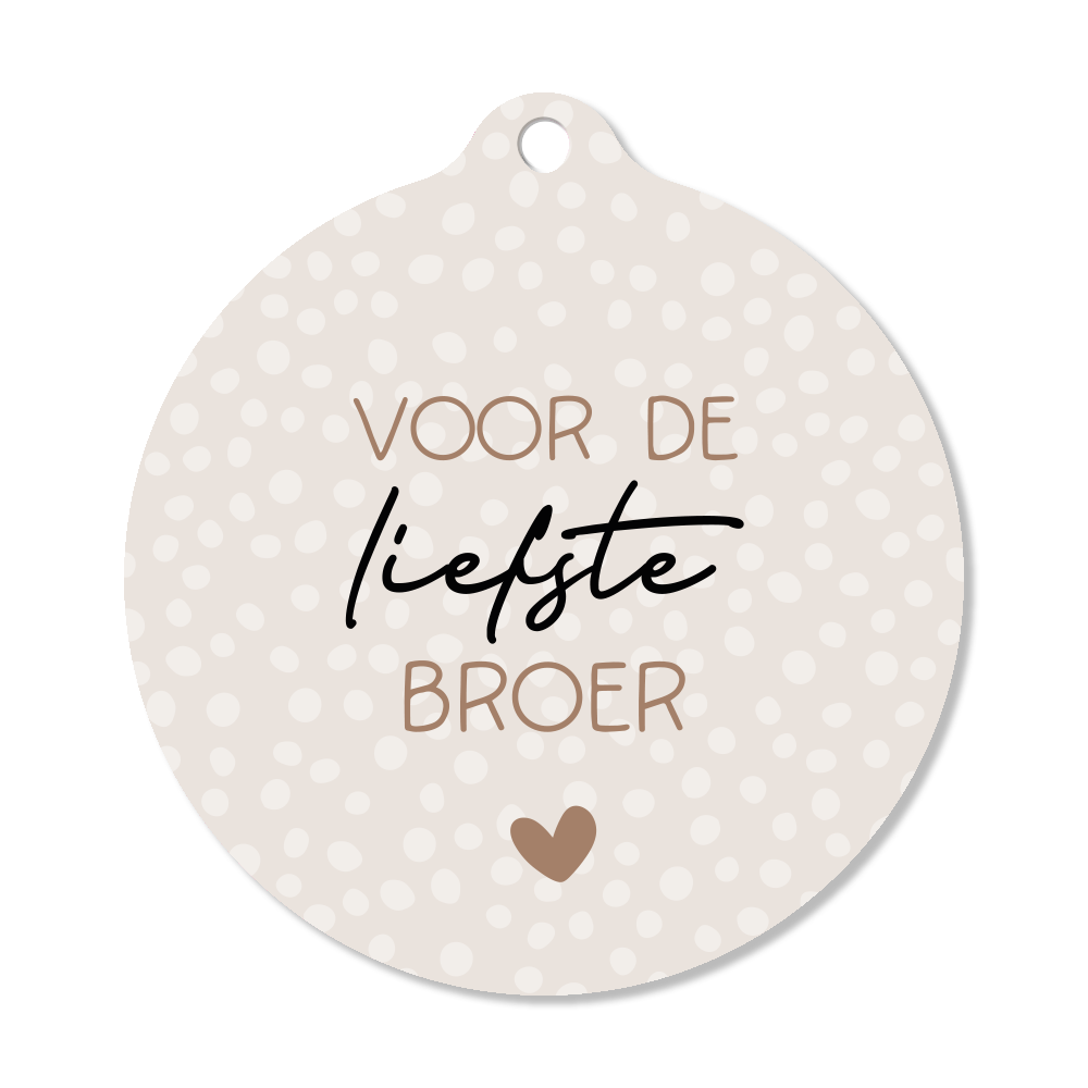 Label2X Kerstmis Kersthanger voor de liefste broer 