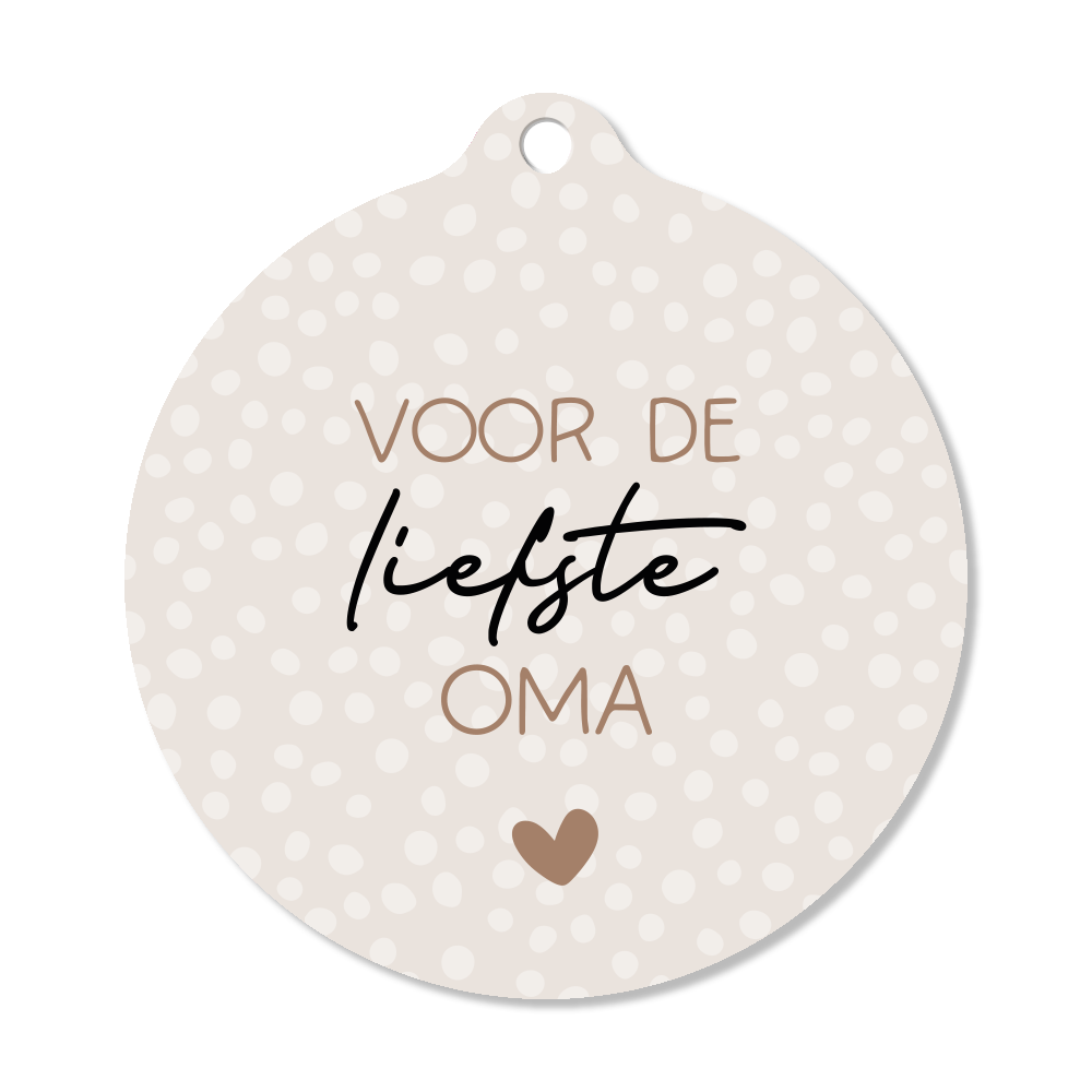 Label2X Kerstmis Kersthanger voor de liefste oma 