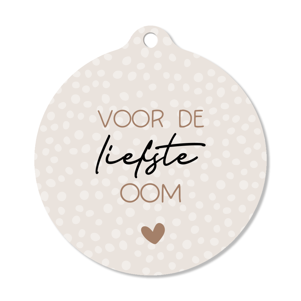 Label2X Kerstmis Kersthanger voor de liefste oom 