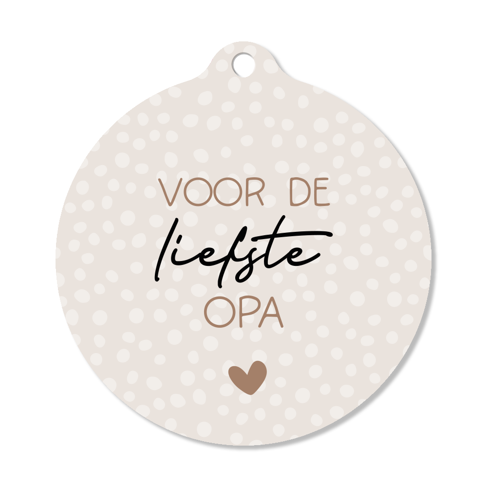 Label2X Kerstmis Kersthanger voor de liefste opa 