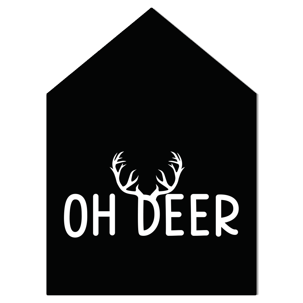 Label2X Sintkerst Kersthuisje oh deer